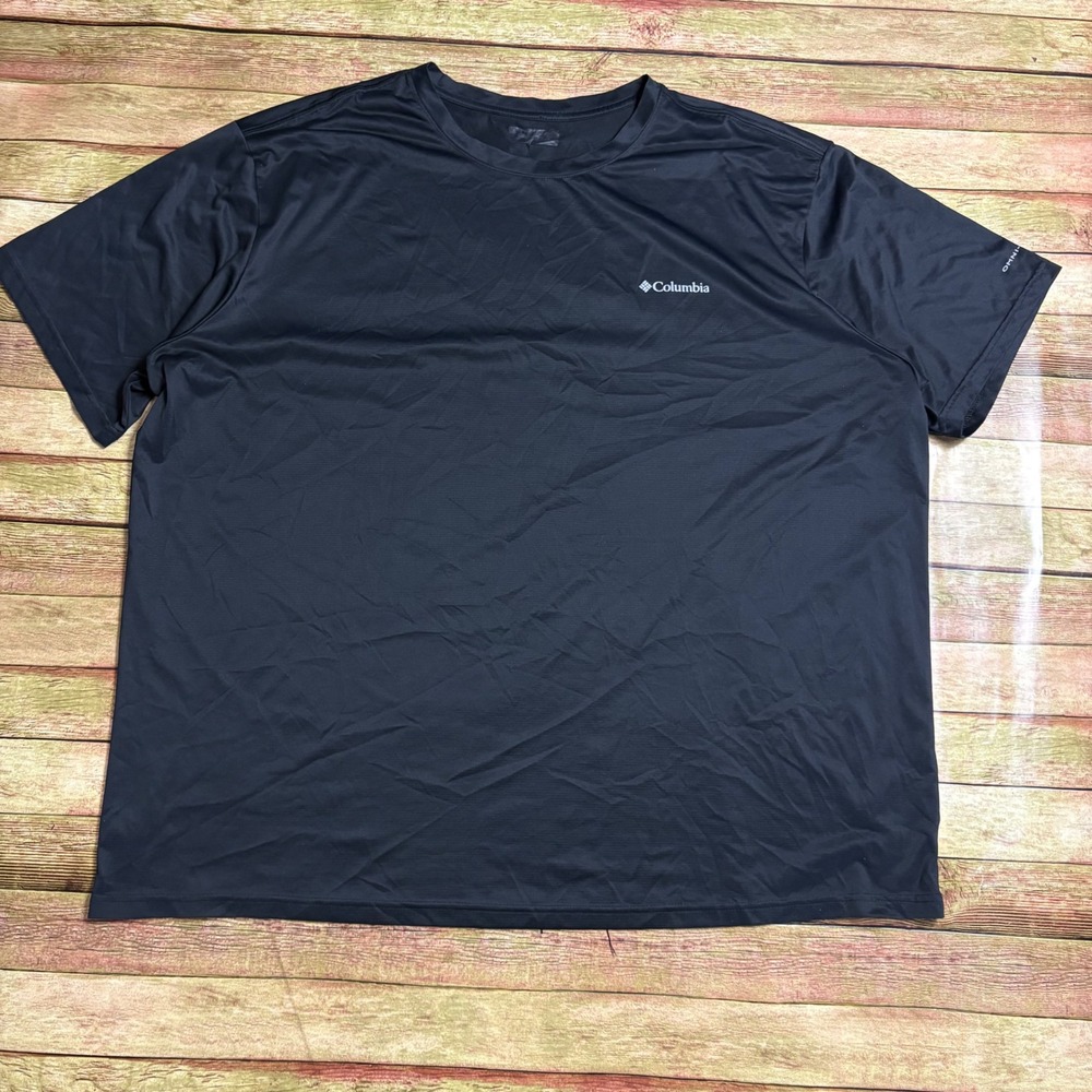 Columbia Omni-Wick Mens 3XL Black Performance Short Sleeve T-Shirt Activewear